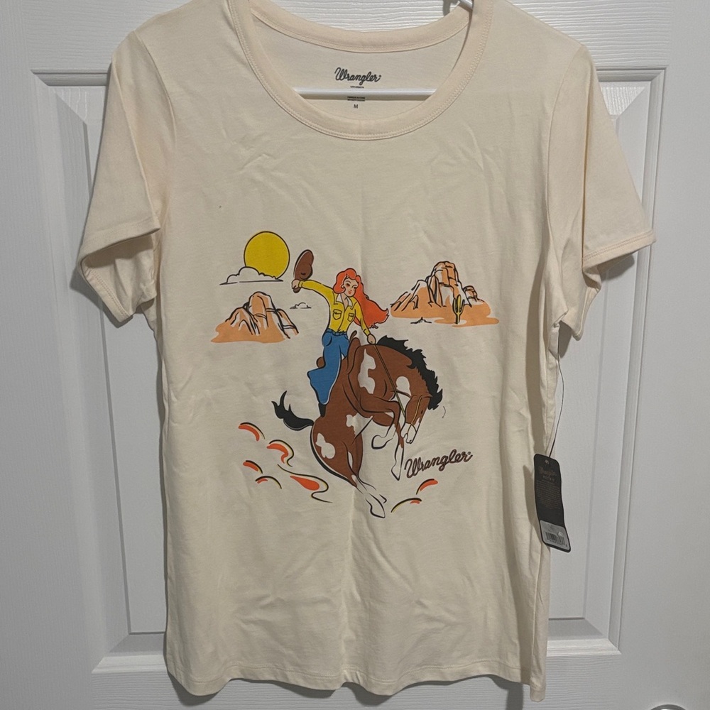 Wrangler Cream Graphic Tee